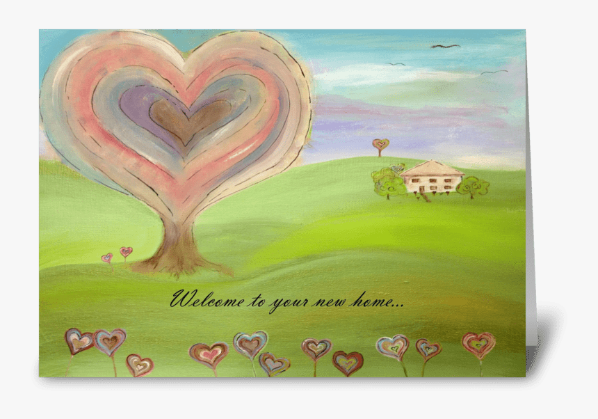 Home Is Where The Heart Is Greeting Card - Heart, HD Png Download, Free Download