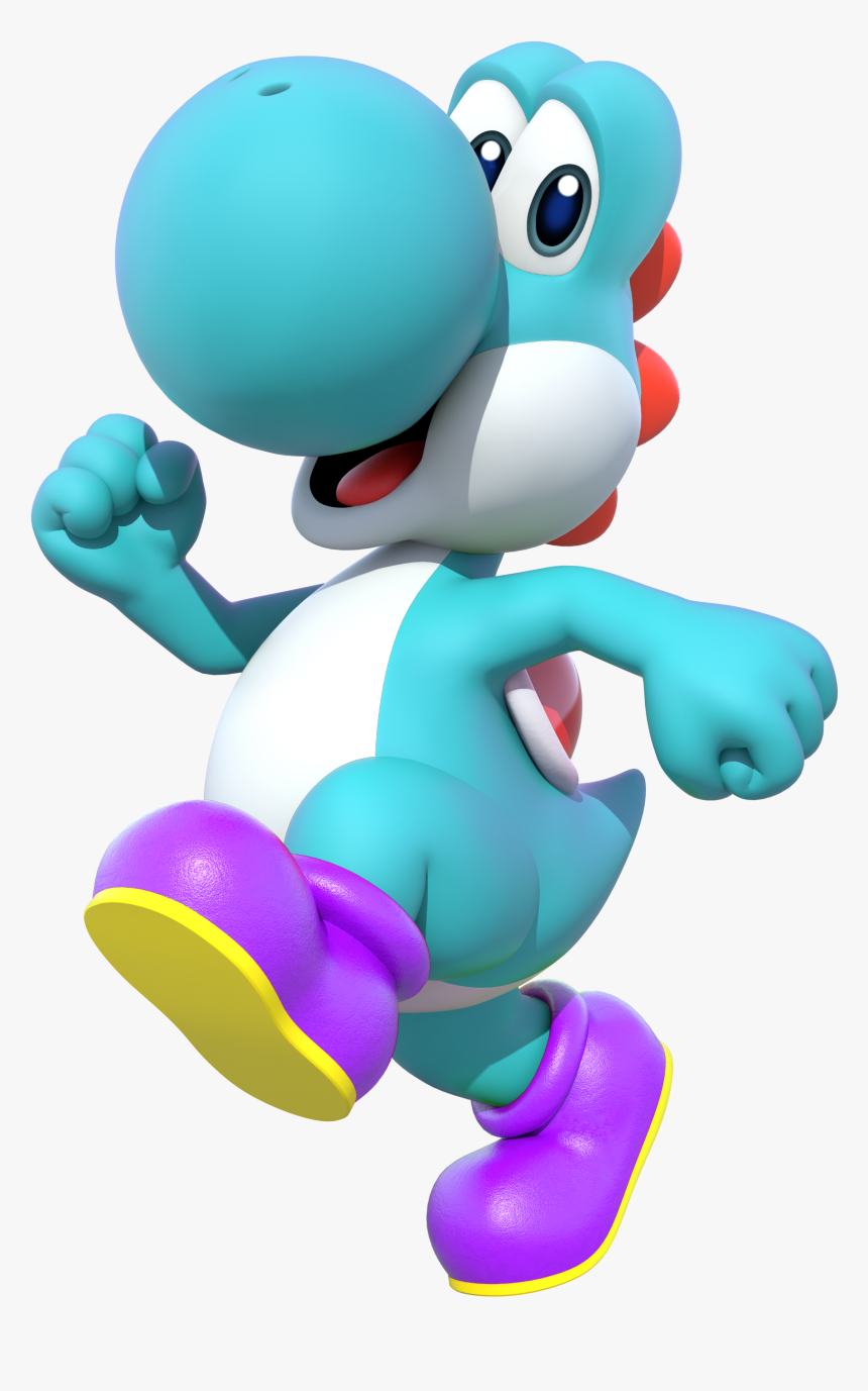 Mkdx Light Blue Yoshi - Yoshi Mario, HD Png Download, Free Download