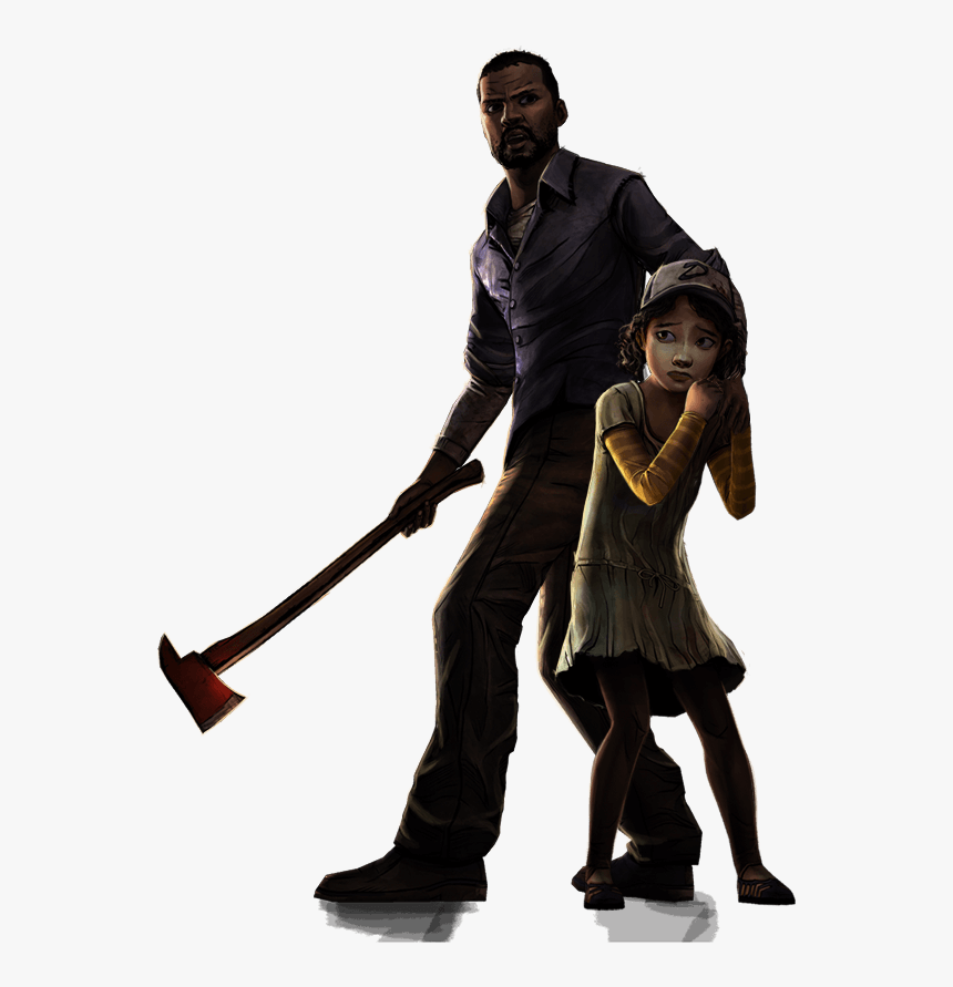 Twd Clementine And Lee, HD Png Download, Free Download