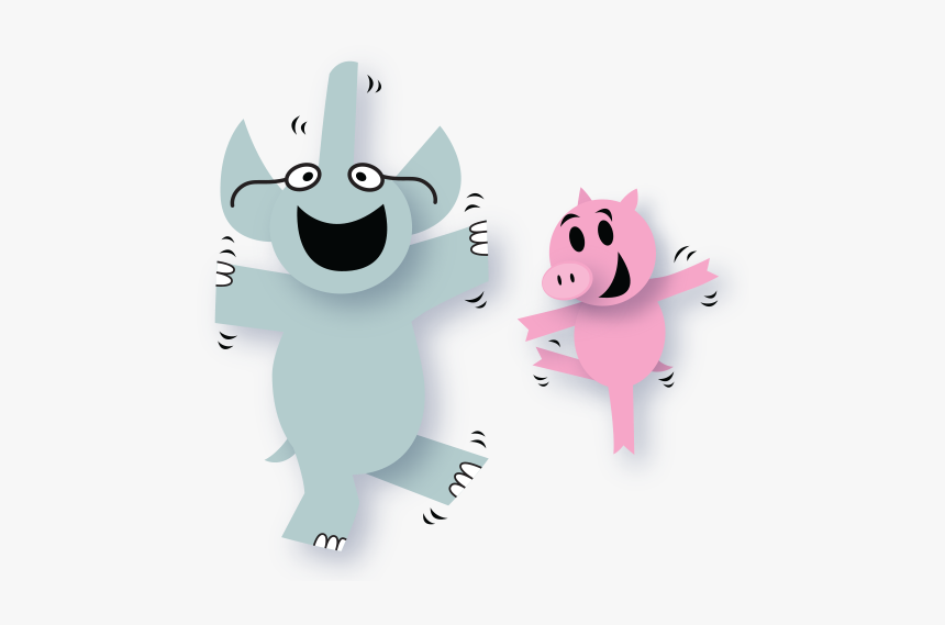 Firststagetemplate Elephantpiggie 2019 Left - Elephant And Piggie 2019, HD Png Download, Free Download