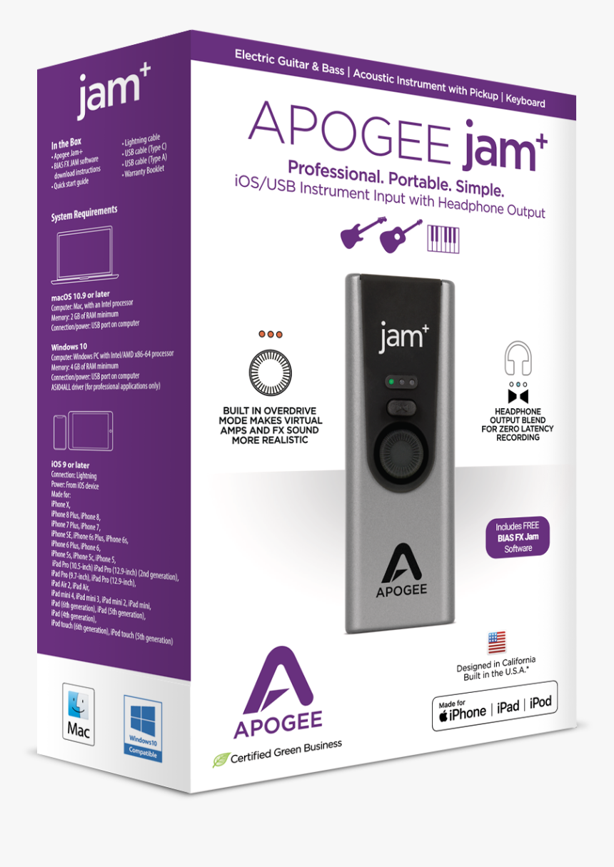 Jam Plus - Apogee Mic Plus Usb, HD Png Download, Free Download