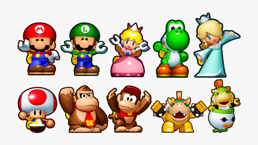Mini Mario And Friends Characters, HD Png Download, Free Download