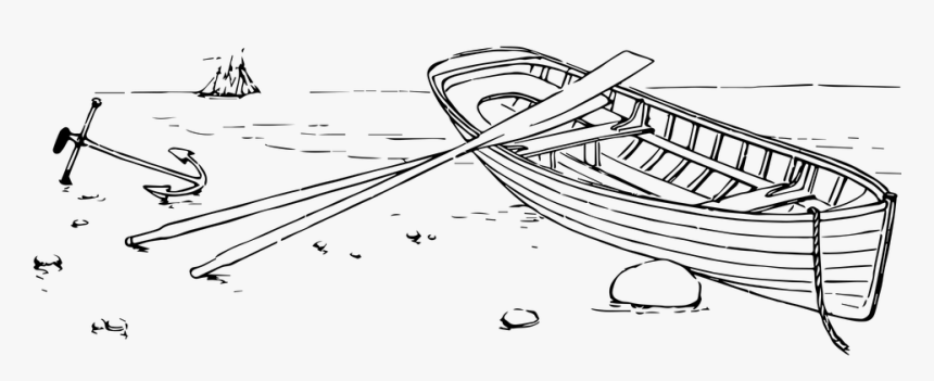 Boat Rowing Drawing, HD Png Download, Free Download