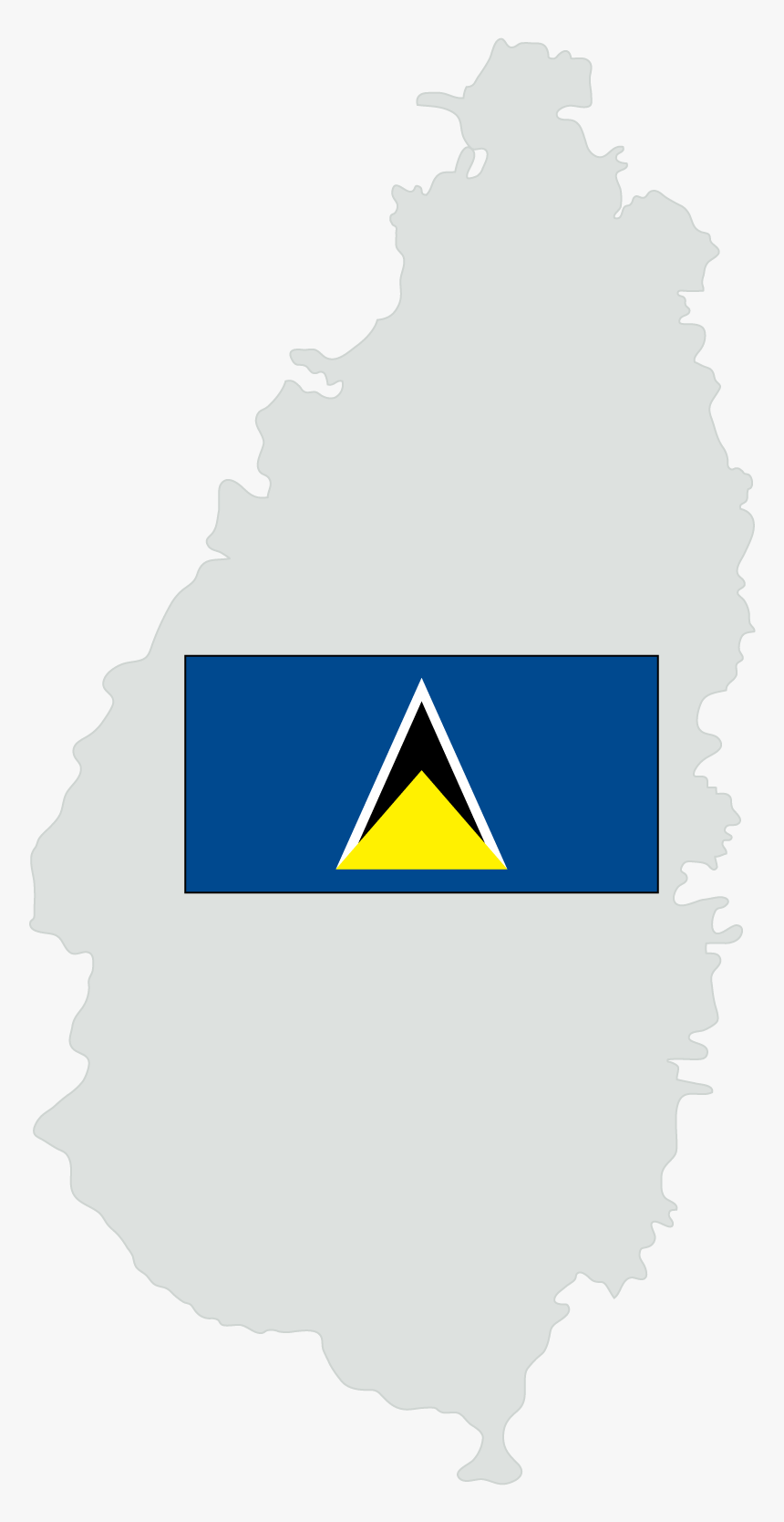 St Lucia Flag, HD Png Download, Free Download