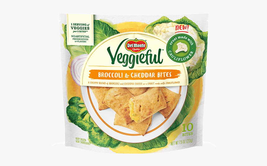 Veggieful Broccoli Cheddar Bites - Del Monte Veggieful Bites, HD Png Download, Free Download