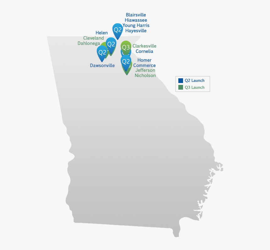 Map Of Georgia State Outline White Distressed Paint, HD Png Download, Free Download