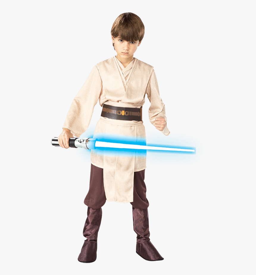 Deluxe Kids Jedi Knight Costume - Disfraz De Jedi Niño, HD Png Download, Free Download