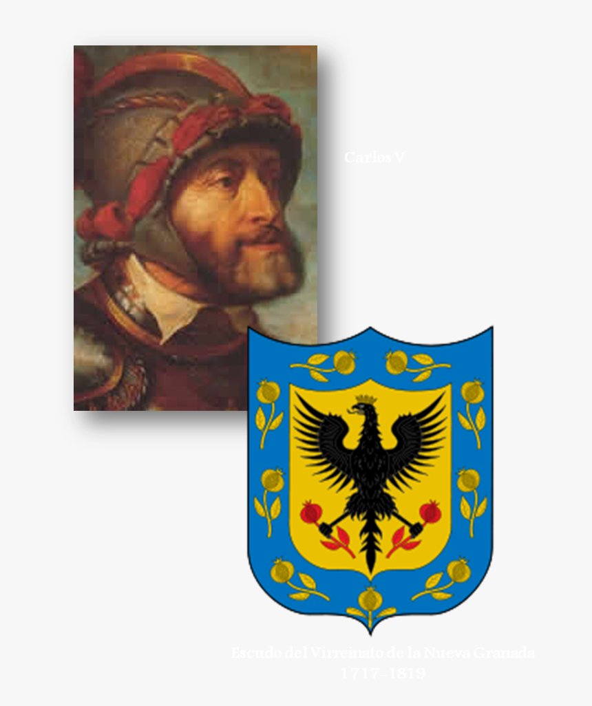 El Primer Escudo De Colombia, Como Una Entidad Conjunta, - Holy Roman Emperor Charles V Painting, HD Png Download, Free Download