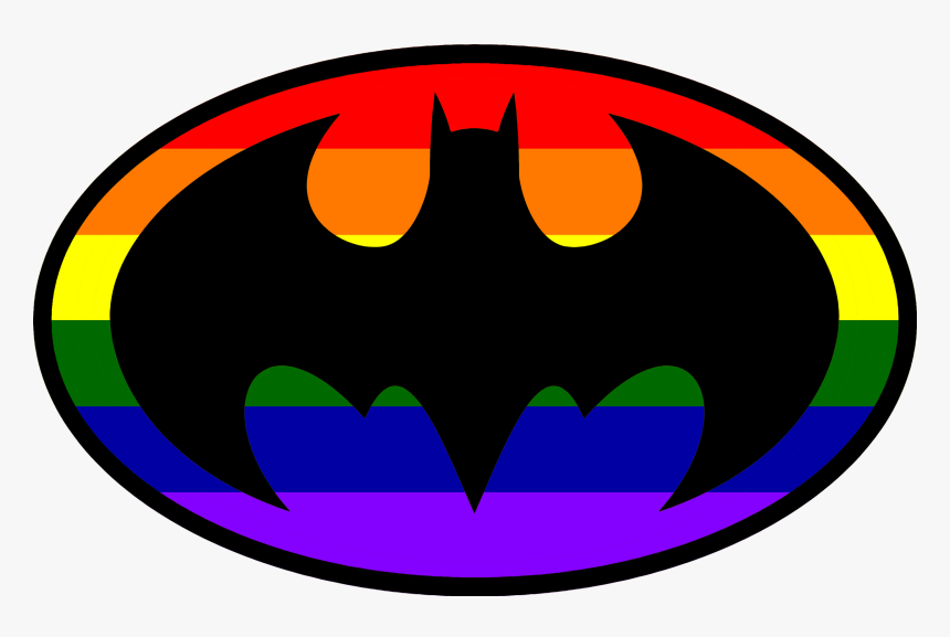 Sticker Lgbt Png Clipart , Png Download - Lgbt Batman, Transparent Png, Free Download