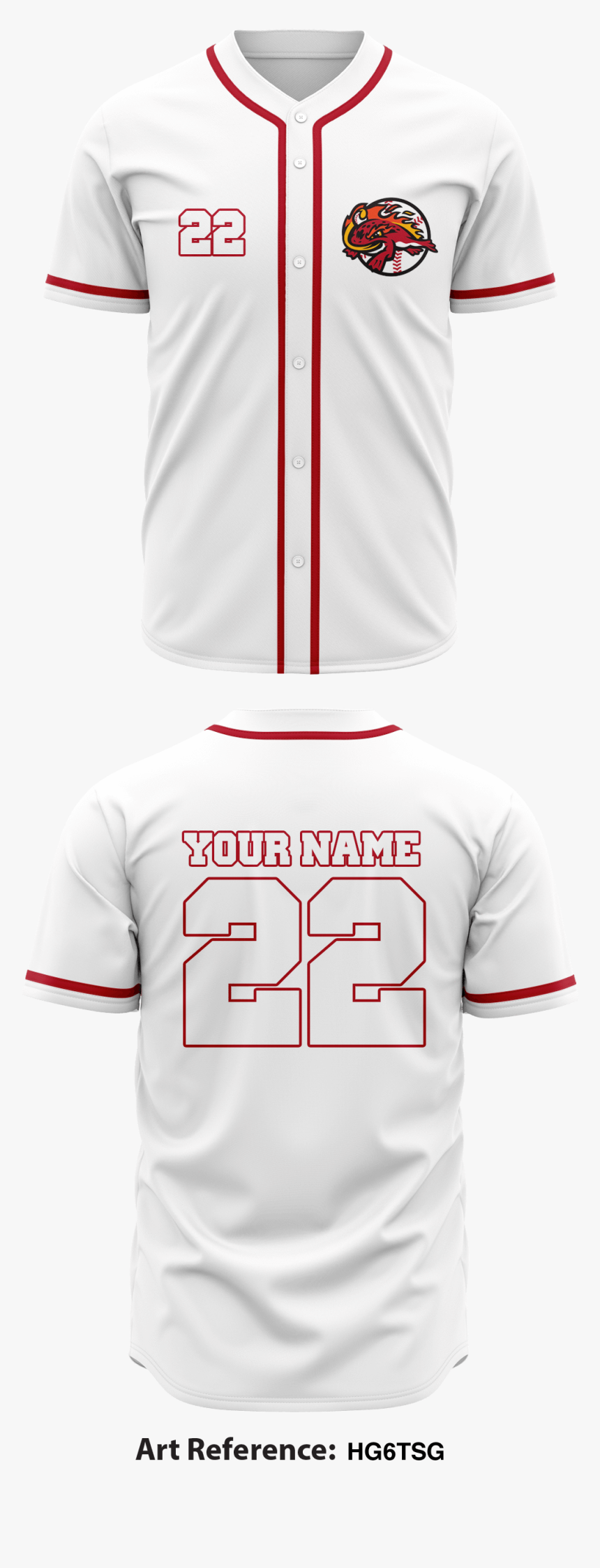 Mckean Fire Frogs Full Button Baseball Jersey - Sports Jersey, HD Png Download, Free Download