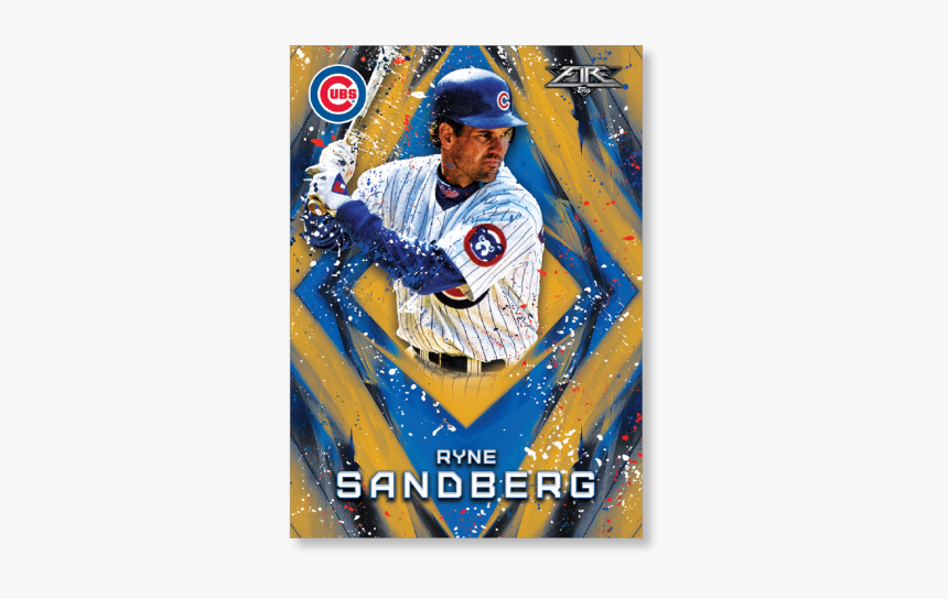 Ryne Sandberg 2017 Topps Fire Base Poster - Chicago Cubs, HD Png Download, Free Download