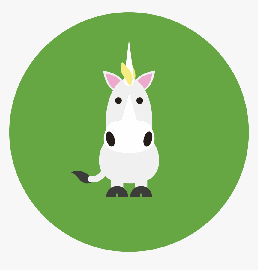 This Icon Represents A Unicorn - Cartoon, HD Png Download, Free Download