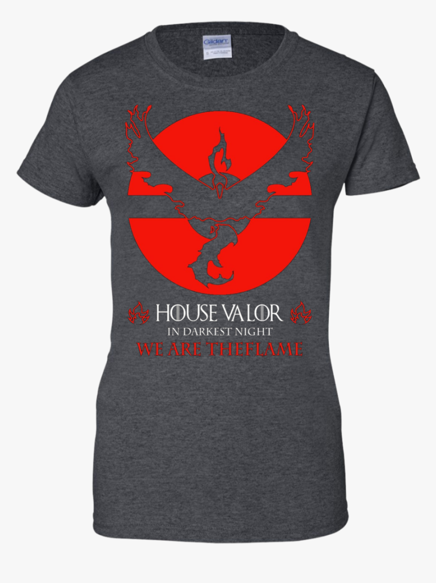 House Valor Poke Go T Shirt Team Valor T Shirt - T-shirt, HD Png Download, Free Download