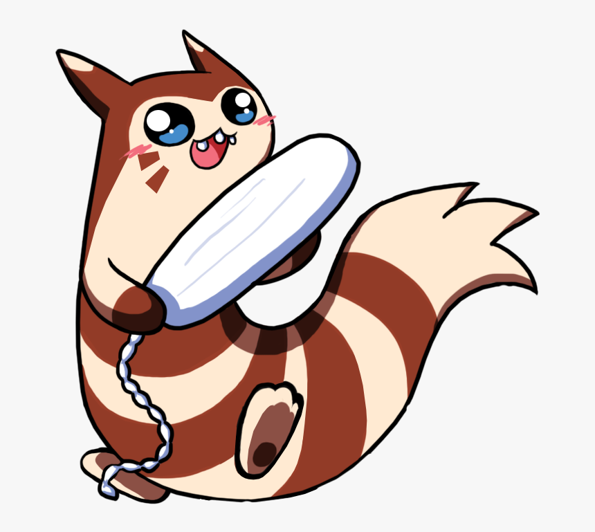 Furret With A Tampon, By Voodoodollmaster - Furret Transparent Background, HD Png Download, Free Download