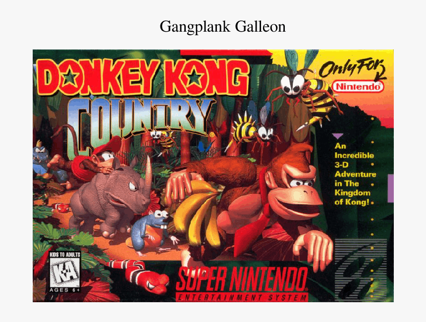 Donkey Kong Country Box Art, HD Png Download, Free Download