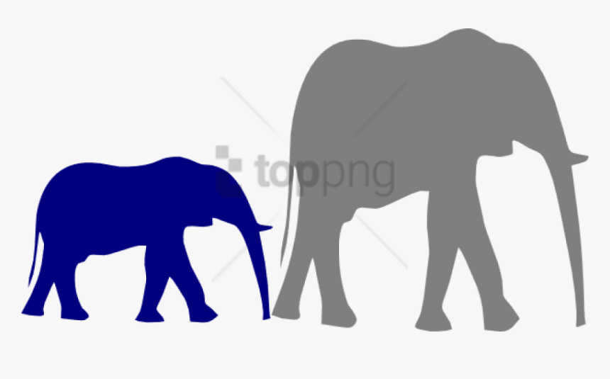 Free Png Download How To Set Use Mother And Baby Elephant - Mum And Baby Elephant Silhouette, Transparent Png, Free Download