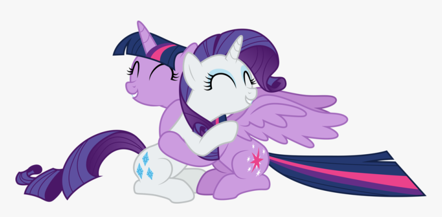 My Little Pony Unicorn - My Little Pony Hugging, HD Png Download, Free Download