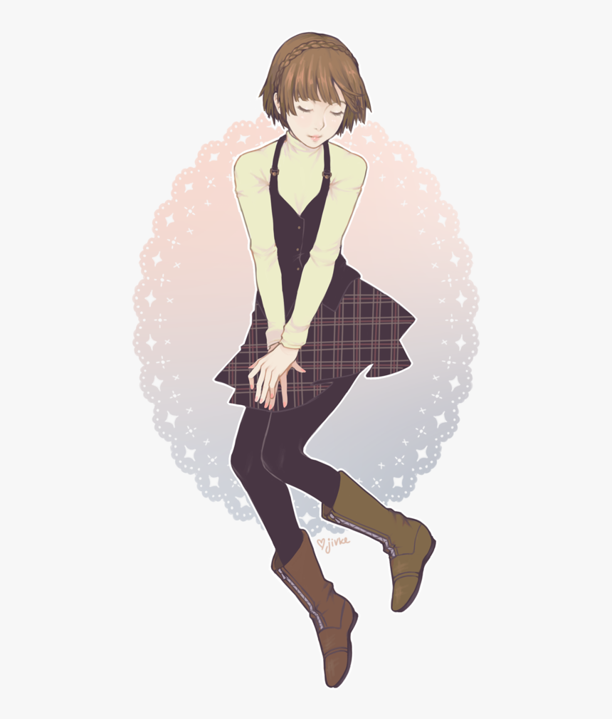 Fanart Persona 5 Makoto Cute, HD Png Download - kindpng.