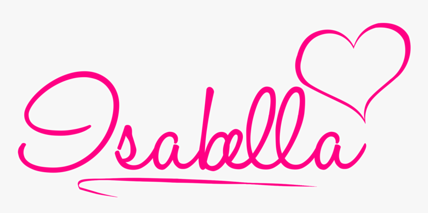 The Name Gabby In Cursive - Imagens Com Nome Isabella, HD Png Download, Free Download