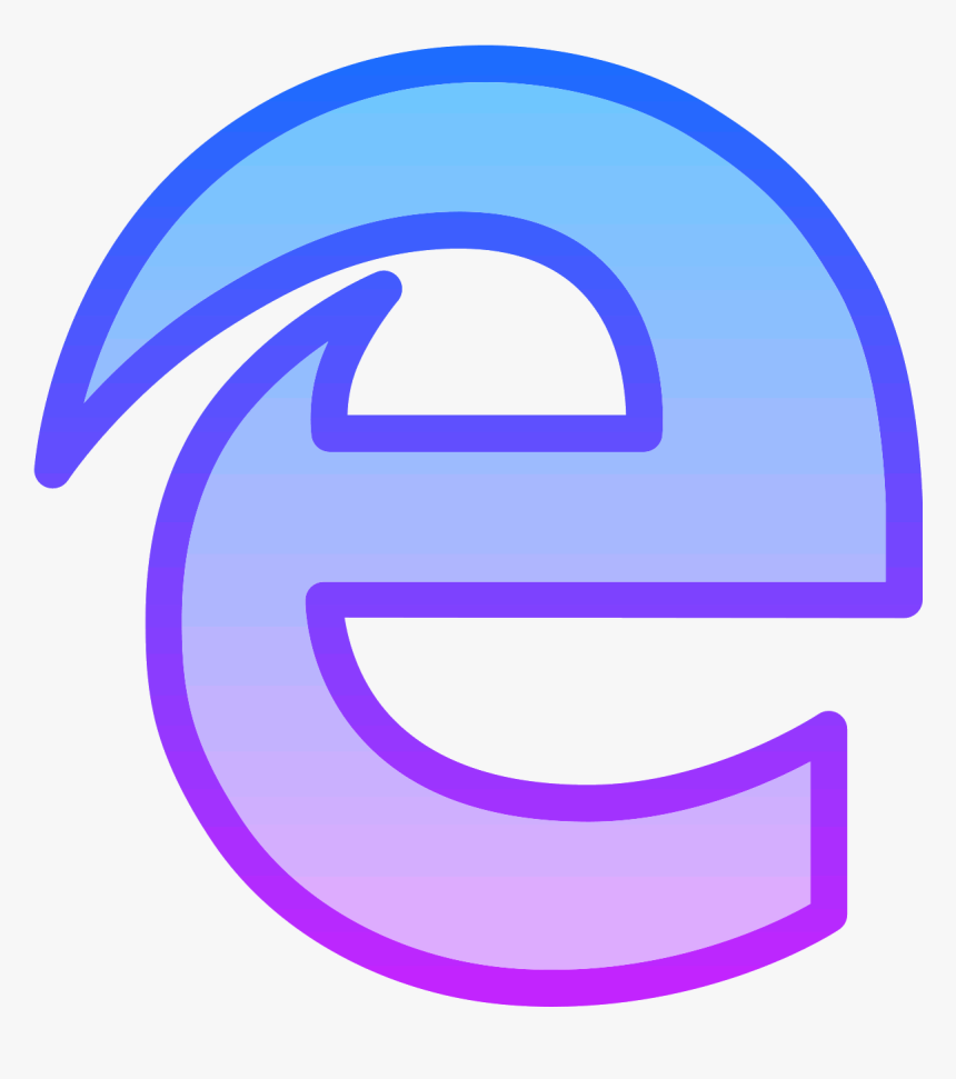 Microsoft Edge Icon It A Logo Of Edge Reduced To A, HD Png Download, Free Download