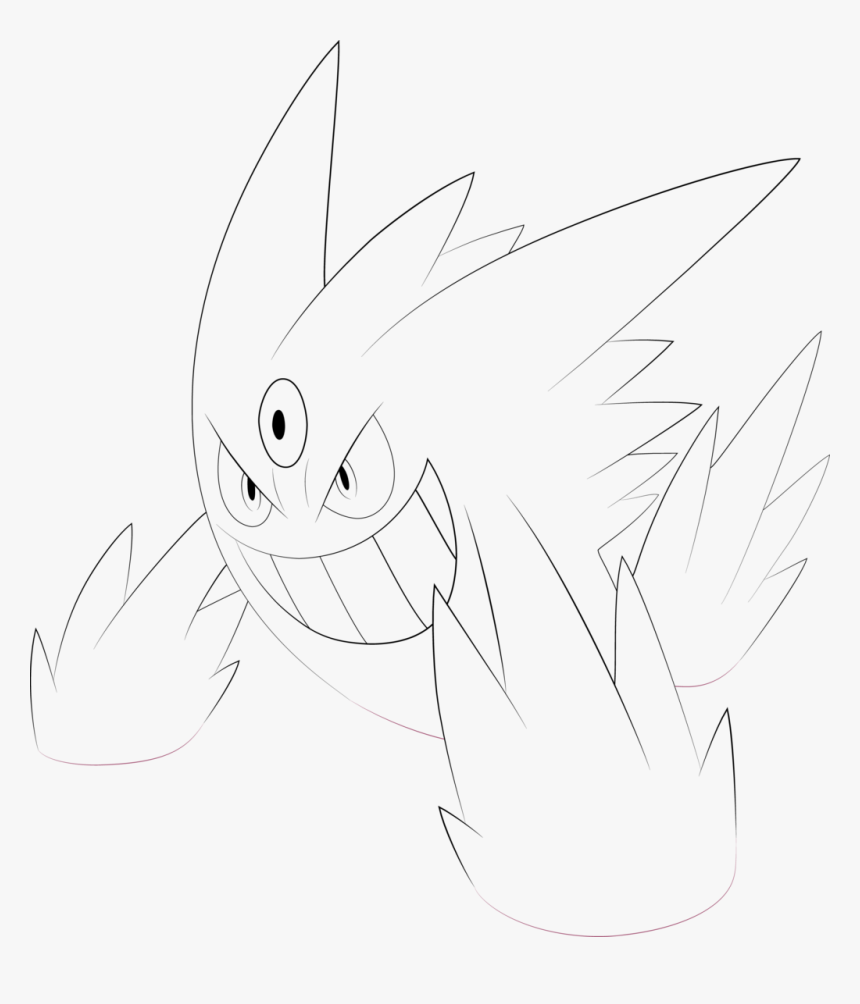 Pokemons Mega Gengar Para Colorir, HD Png Download, Free Download