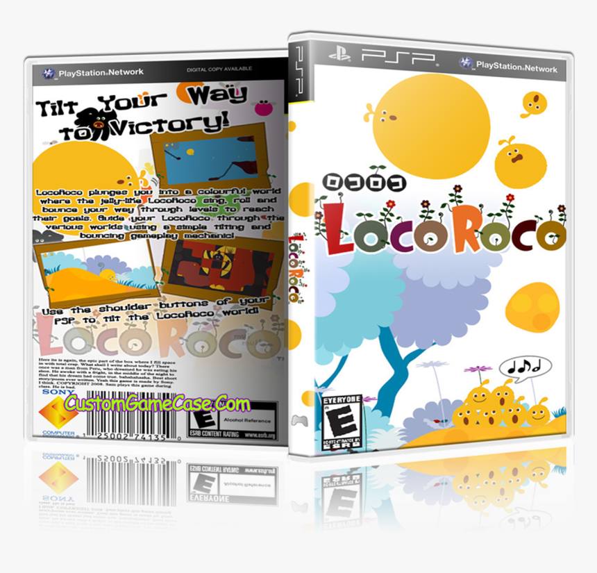 Sony Playstation Portable Psp - Locoroco Psp Cover, HD Png Download, Free Download