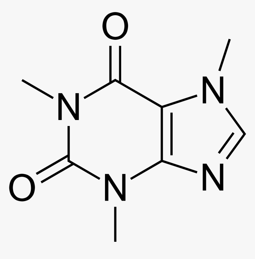 Caffeine Structure, HD Png Download, Free Download