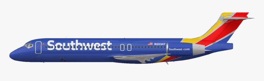 Southwest Airlines Boeing 717 200 - Boeing 717 Transparent, HD Png Download, Free Download