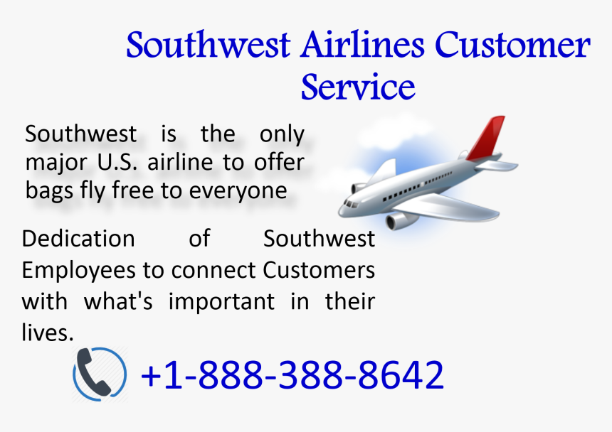 Southwest Airline Customer Service Number, HD Png Download, Free Download