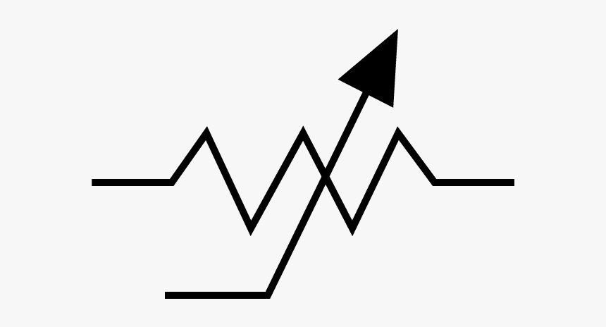 Circuit Symbol Of A Trimpot - Line Art, HD Png Download, Free Download