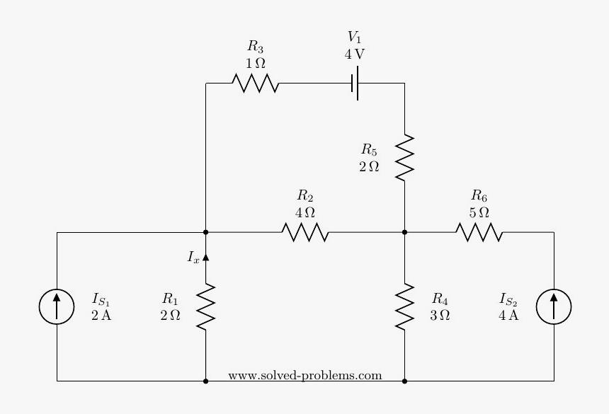 Problems On Mesh Analysis, HD Png Download, Free Download