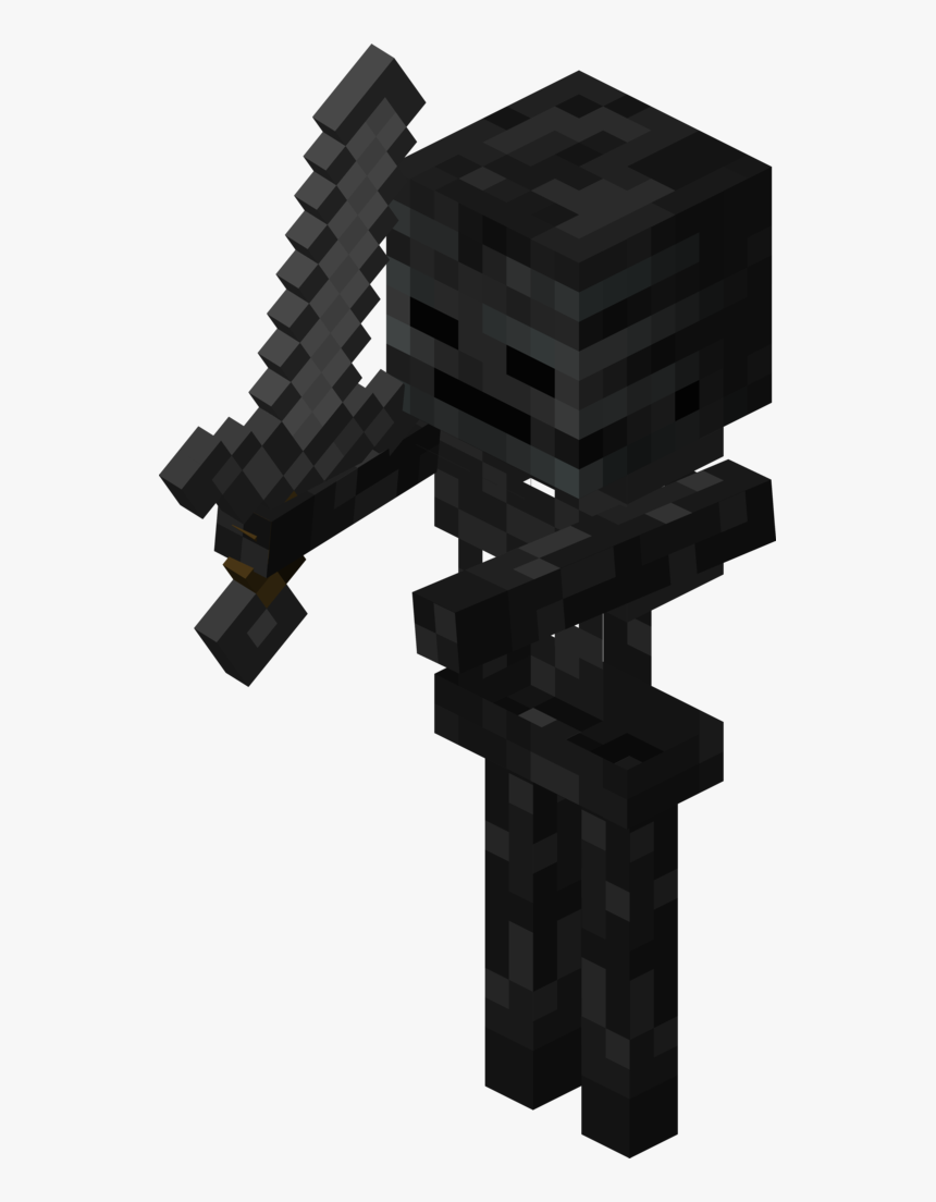 Minecraft Wither Skeleton Hd Png Download Kindpng