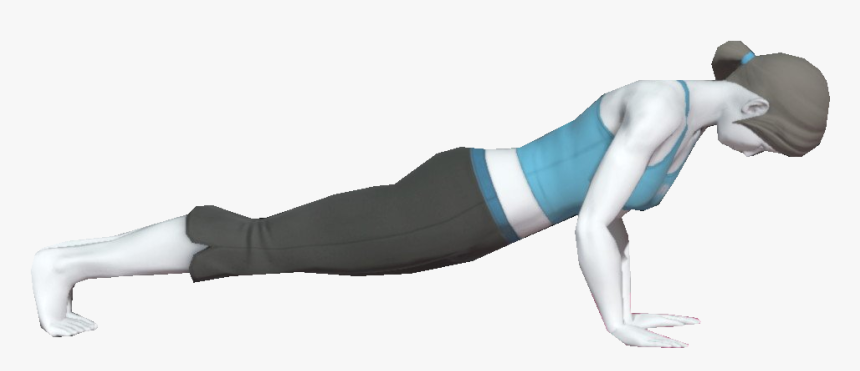 Nintendo Fanon Wiki - Wii Fit Trainer Doing Push Ups, HD Png Download, Free Download