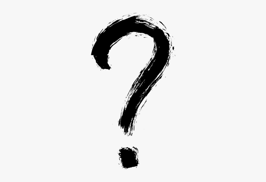 Ink Question Mark Zen Ish - Calligraphy, HD Png Download, Free Download