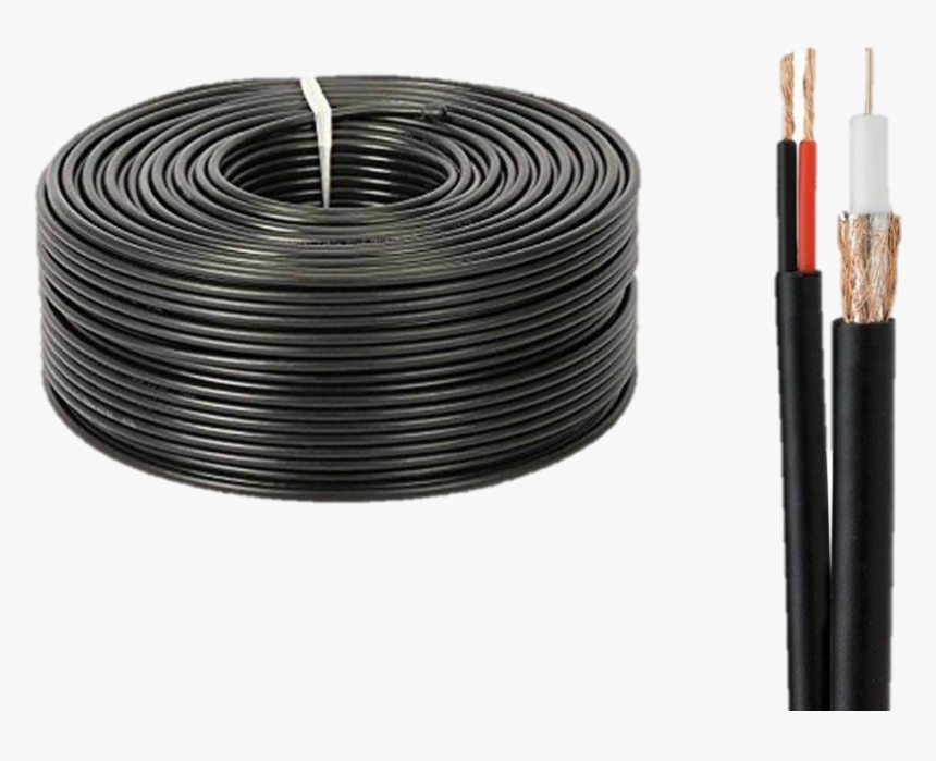 Coax Rg59 Power Cable 100m - Rg59 Cable 40 Mts, HD Png Download, Free Download