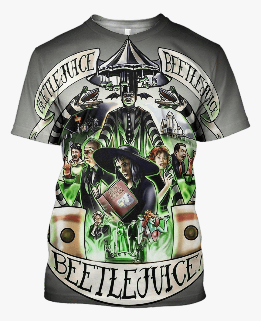 Gearhuman 3d Beetlejuice Tim Burton Hoodies - Beetlejuice Art, HD Png Download, Free Download