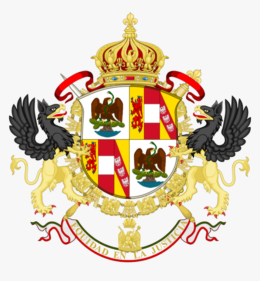 Escudo Heredero Imperial De Mexico - Mexican Empire Coat Of Arms, HD Png Download, Free Download