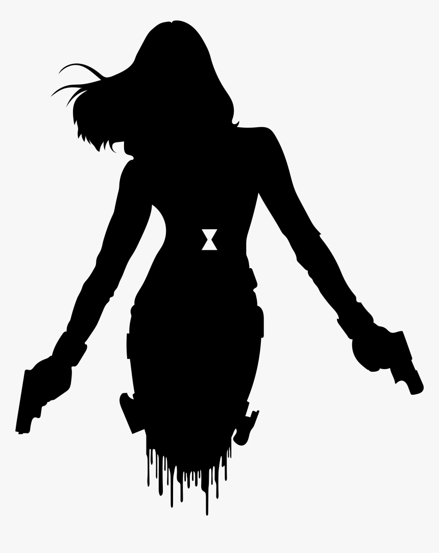 Cool Black Widow Silhouette, HD Png Download, Free Download