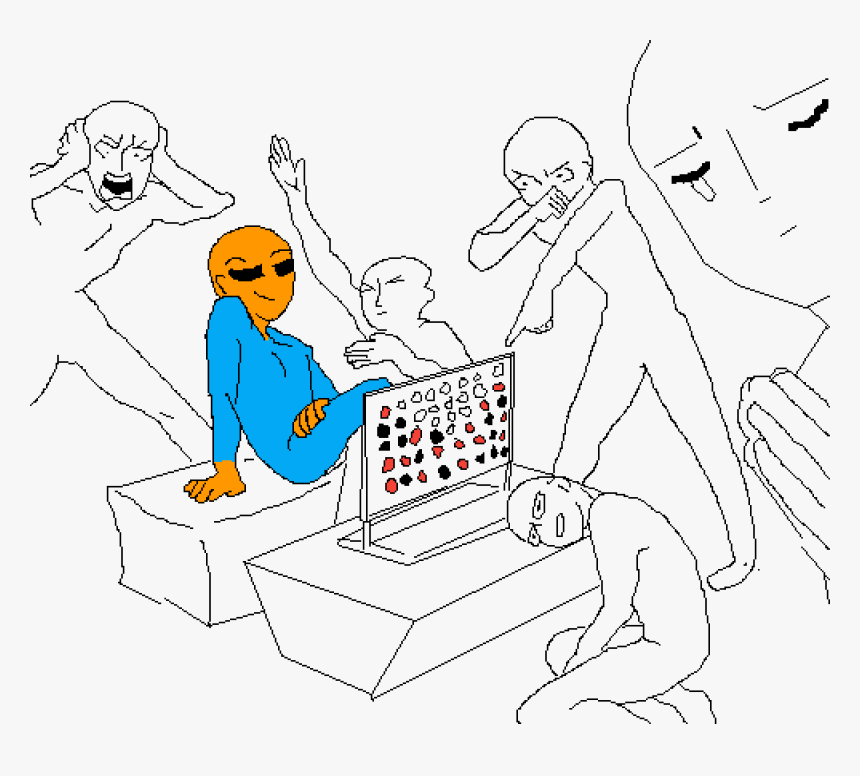 Connect 4 Art Meme, HD Png Download, Free Download