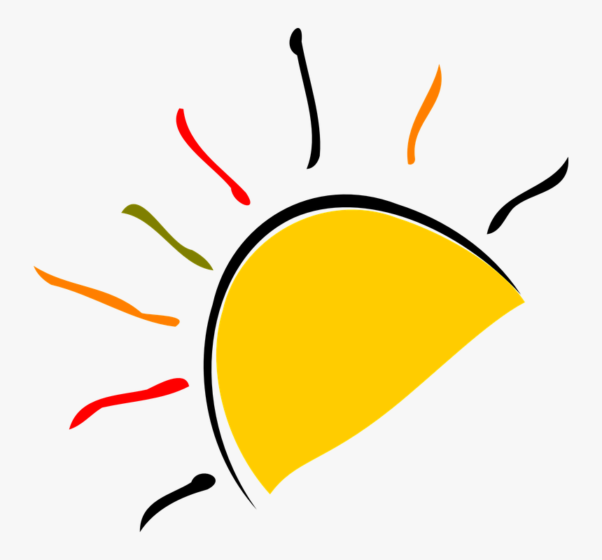 Sunrise Image - Vector Half Sun Logo, HD Png Download, Free Download