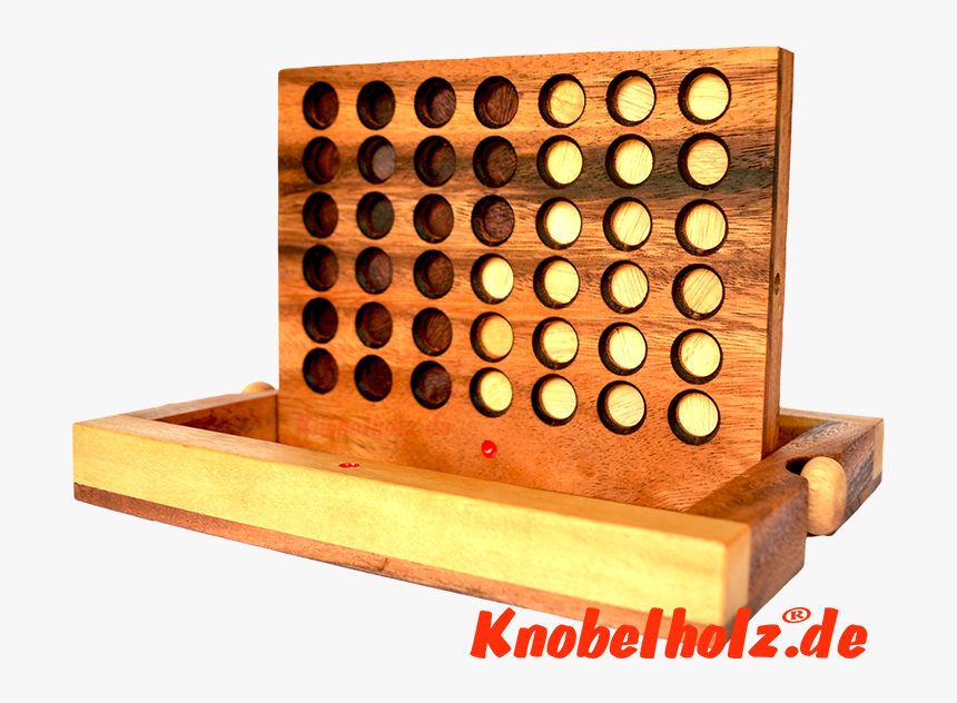 Connect Four, Bingo, Four In A Row Samanea Wood Strategy - Vier Gewinnt Holz, HD Png Download, Free Download