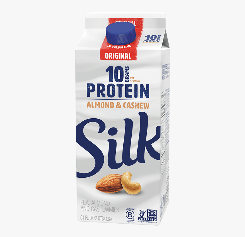 Silk Original Protein - Silk Almond Cashew Milk, HD Png Download, Free Download
