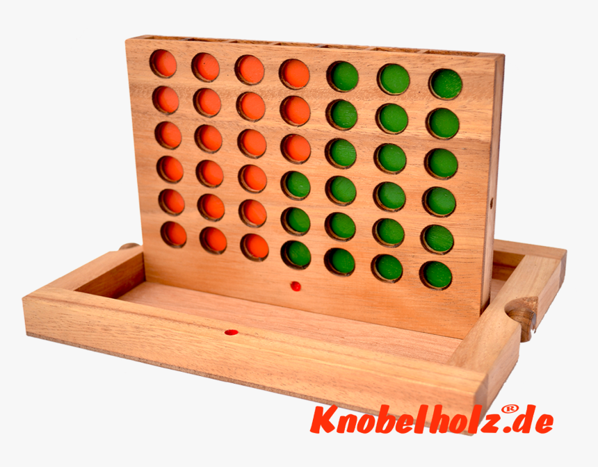 Connect Four Bingo Four In Row With Chips In Samanea - Connect Four Wooden Box Game, HD Png Download, Free Download