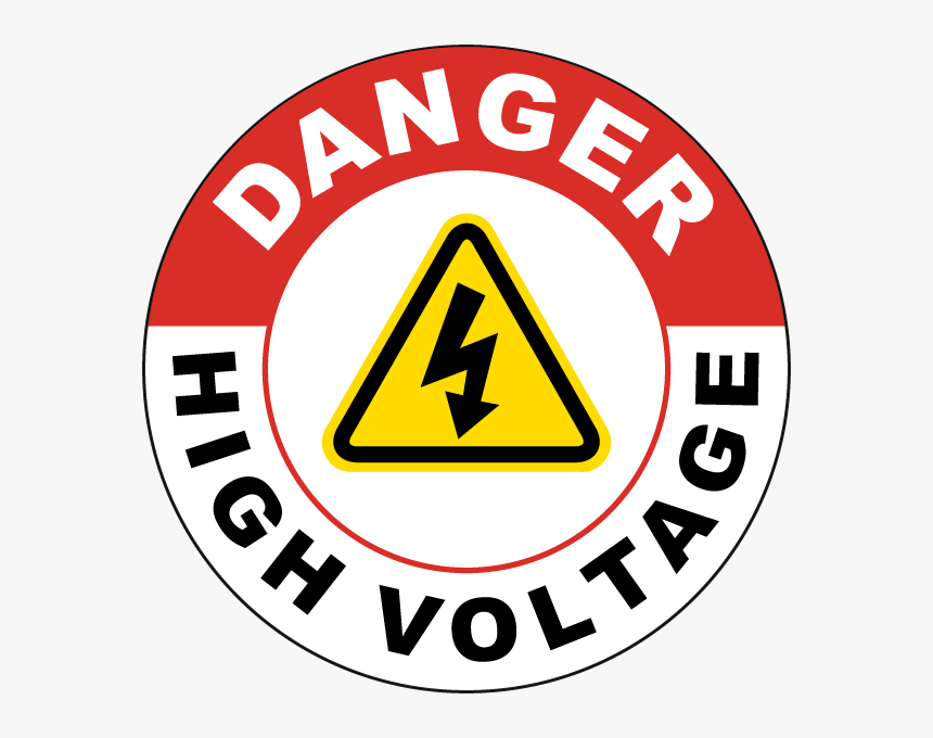 Danger High Voltage Floor Sign - Danger High Voltage Transparent, HD Png Download, Free Download