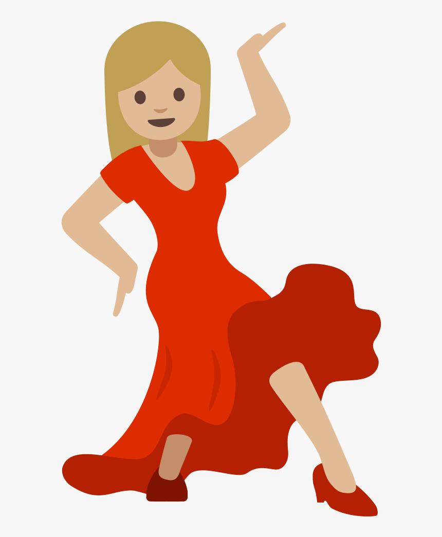 Transparent 9 Ladies Dancing Clipart - Whatsapp Emoji Dancing Girl, HD Png Download, Free Download