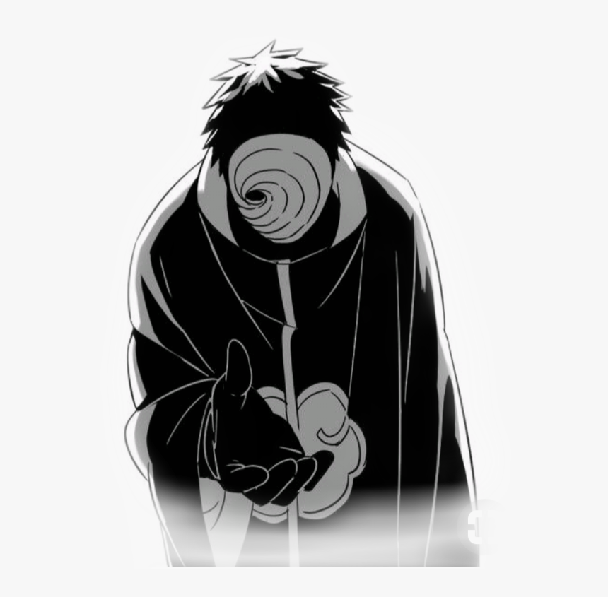 #obito Uchiha - Obito Uchiha Black And White, HD Png Download, Free Download