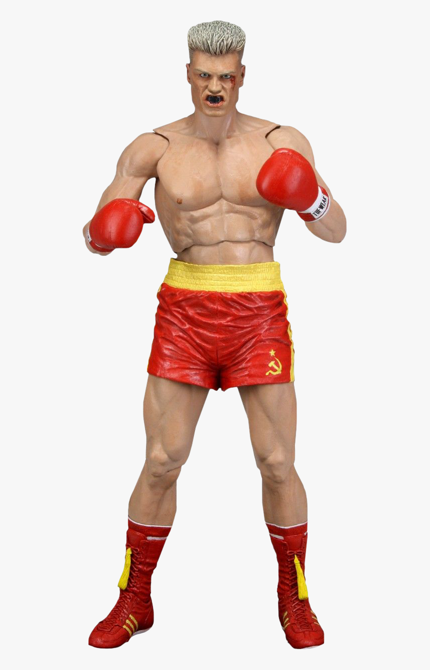 Ivan Drago Red Shorts 40th Anniversary 7” Action Figure - Neca Rocky Figures, HD Png Download, Free Download