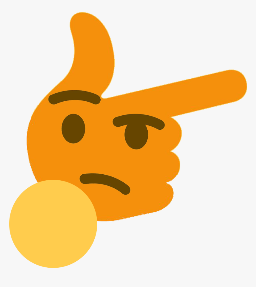 Distorted Thinking Emoji, HD Png Download, Free Download