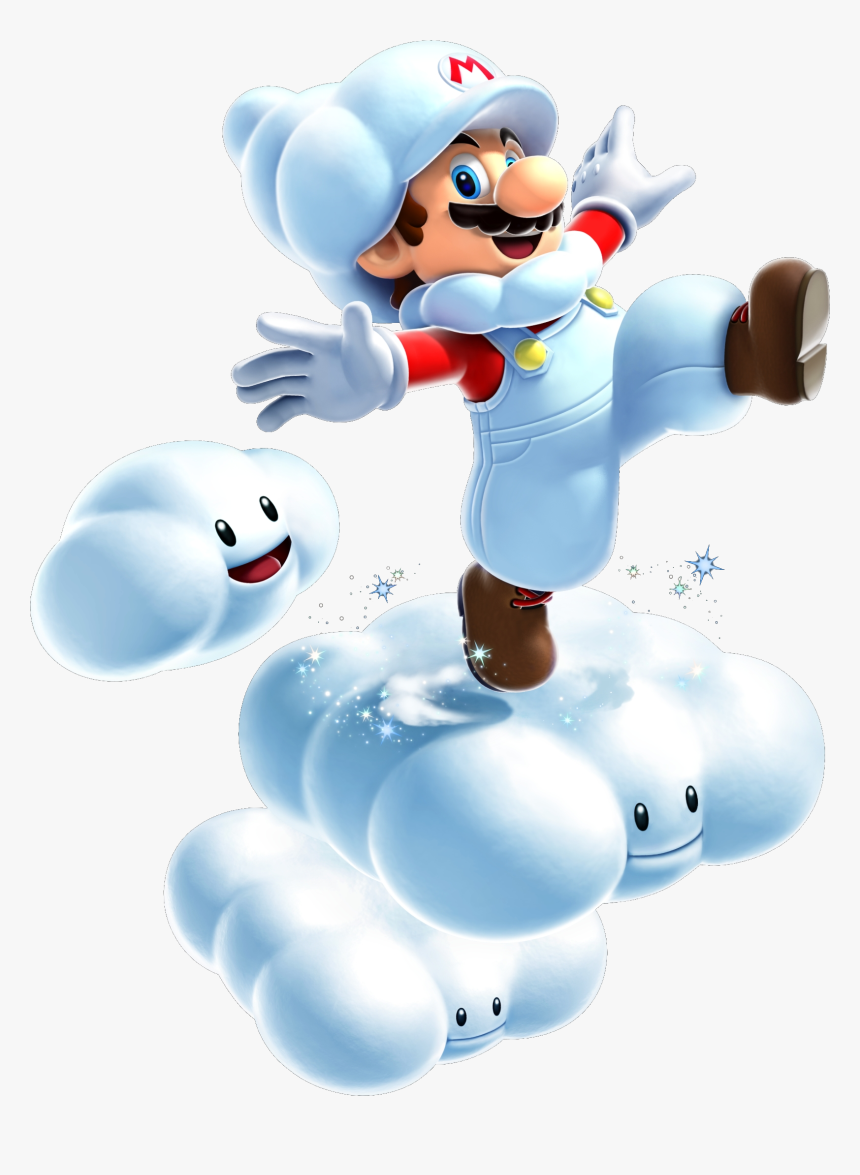 Mario-cloud - Super Mario Galaxy 2 Cloud Mario, HD Png Download, Free Download