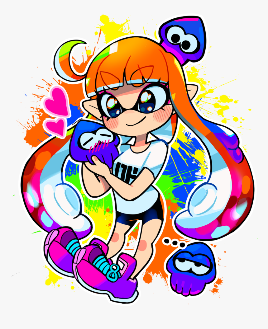 With A Lot Of Saturated Colours~ - Splatoon Inkling Girl Color, HD Png Download, Free Download